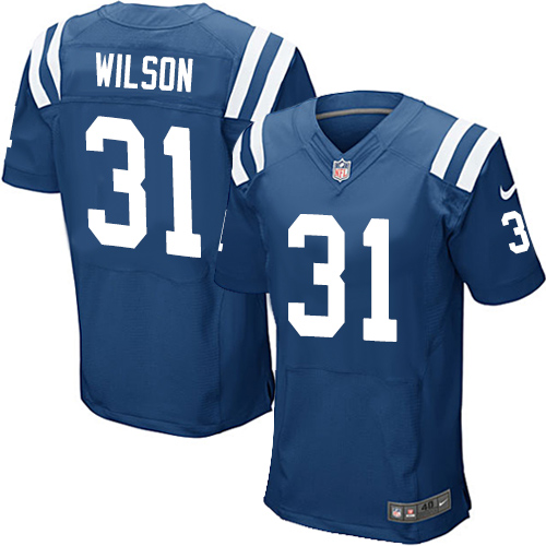 Nike Colts #31 Quincy Wilson Royal Blue Team Color Men's Stitched NFL Elite Jersey